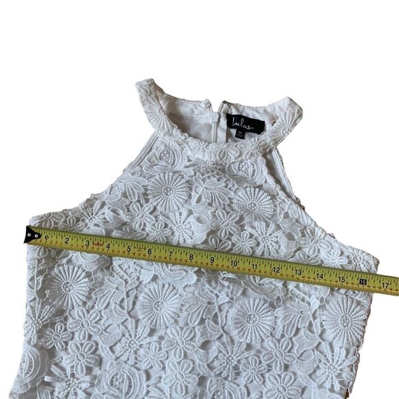 White Lace Lulus Dress Size Medium - Picture 7 of 9